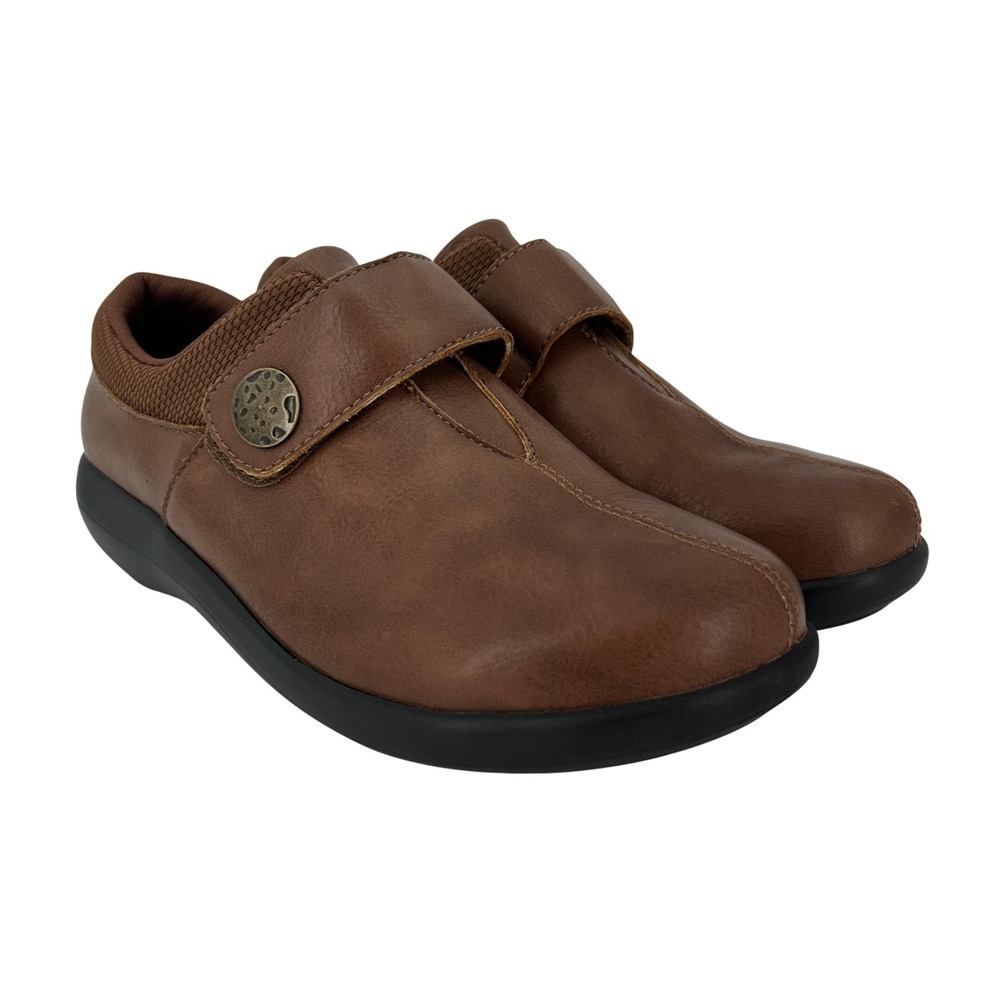 Alegria Shoes Womens Size 9.5 Brown Slip On Hook Loop Walking Comfort Dni-8151